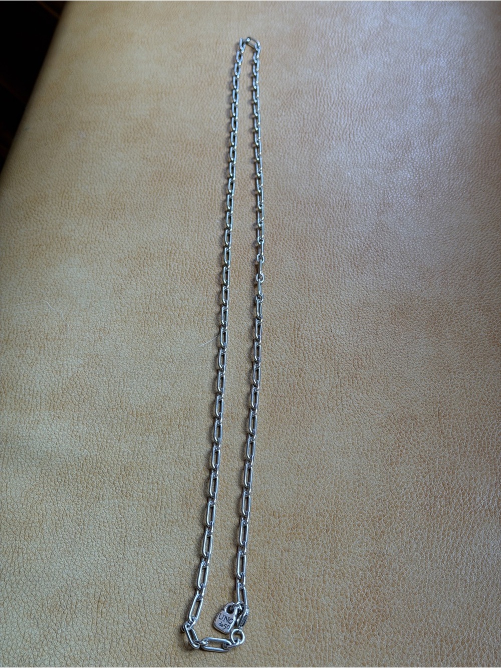 Sterling Silver Paperclip Chain Necklace in Silver